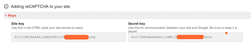 谷歌验证码密钥