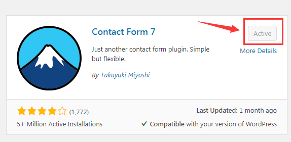 contact form 7 setting